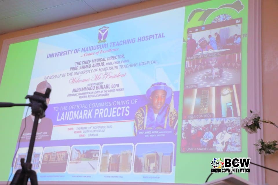 Buhari assures of improved healthcare delivery, commissions UMTH 