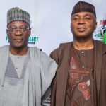 Former Kwara Governor Abdulfatah Ahmed (L), ex-Senate President Bukola Saraki (R)