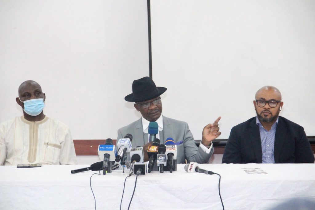 Commissioner for Information Charles Aniagwu (C)