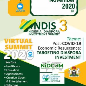 3,000 participants expected at 3rd Nigeria Diaspora Investment Summit