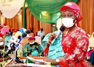 Gombe State Commissioner of Women Affairs and Social Development Mrs Naomi Awak