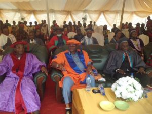 The Pro Chancellor, Vice Chancellor and Board Member during the matriculation