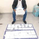 The-arrested-drug-suspect-at-the-Lagos-Airport