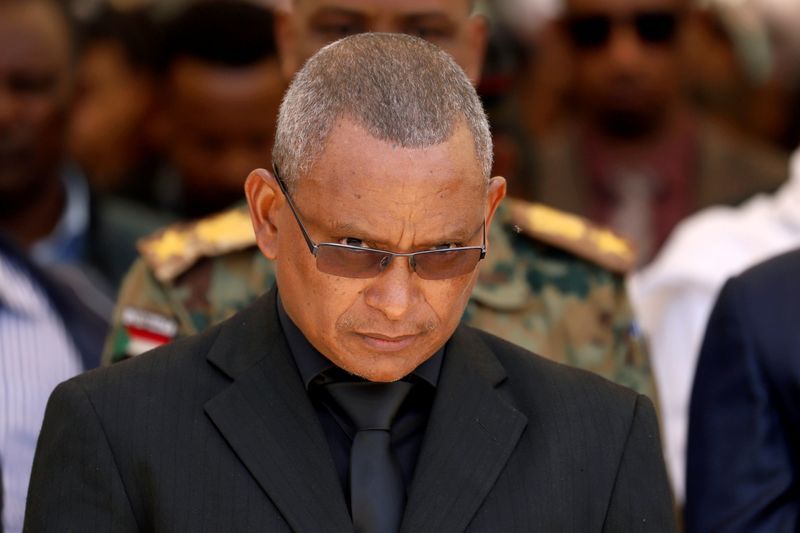 FILE PHOTO: Debretsion Gebremichael, Tigray Regional President, attends the funeral ceremony of Ethiopia’s Army Chief of Staff Seare Mekonnen in Mekele