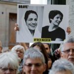people_gather_outside_the_iranian_embassy_in_france_on_june_13_2019_to_demand_the_release_of_imprisoned_iranian_human_rights_lawyer_nasrin_sotoudeh._getty_images