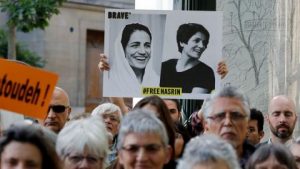 people_gather_outside_the_iranian_embassy_in_france_on_june_13_2019_to_demand_the_release_of_imprisoned_iranian_human_rights_lawyer_nasrin_sotoudeh._getty_images