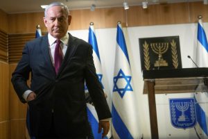 Israeli Prime Minister Benjamin Netanyahu delivers a statement at the Knesset (Israel’s parliament) in Jerusalem