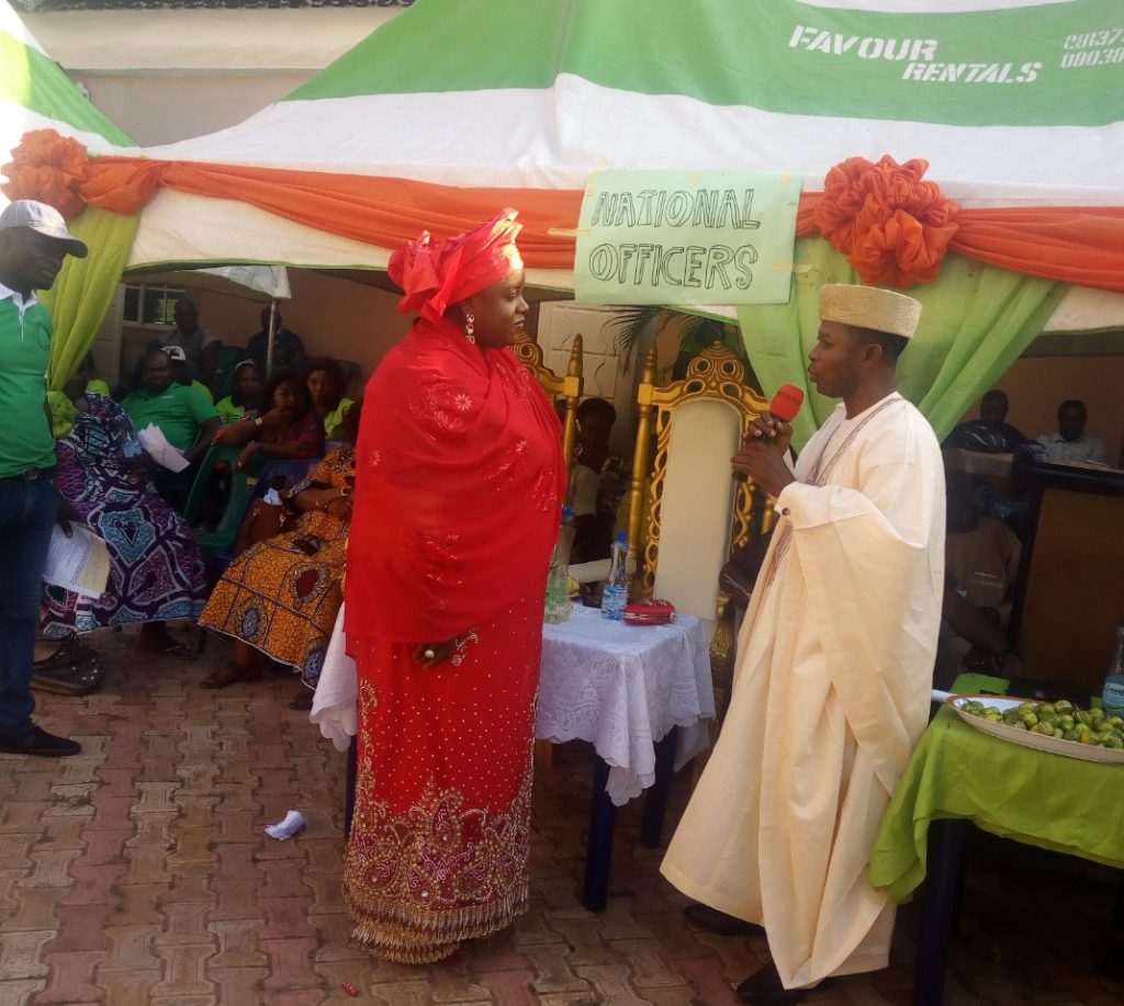 Mr. Akombo and Mrs. Zainab during the induction_1607166692498