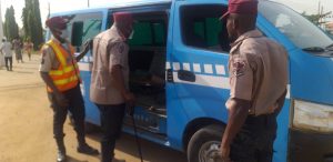 Ogungemide supevising patrol activities on Lagos-Ibada expressway