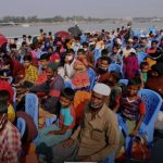 Rohingya refugees are seen aboard a ship as they are moved to Bhasan Char island in Chattogram, Bangladesh, Dec. 4, 2020. (Reuters file photo)