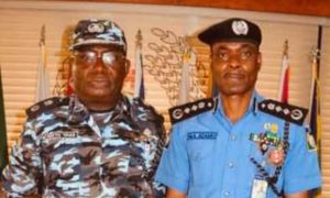Zamfara Police Commissioner Abutu Yaro (L), IGP Mohammed Adamu (R)