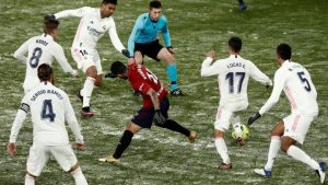Osasuna, freezing conditions frustrate Real Madrid from La Liga top spot