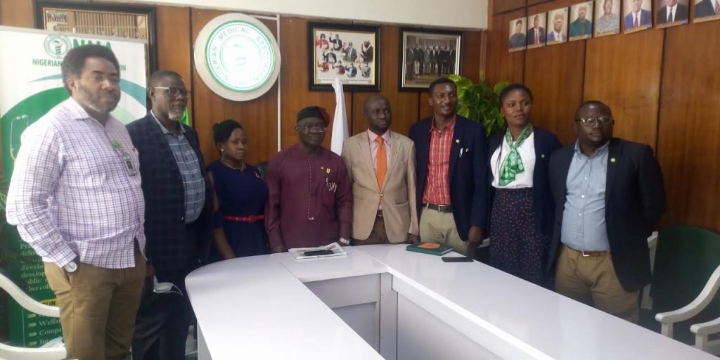 National President of NMA Prof Ujah and executive members