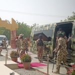 Irabor, Service Chiefs visit troop in battle field