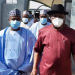 Sokoto Governor Aminu Tambuwal (L), Rivers Governor Nyesom Wike (R)