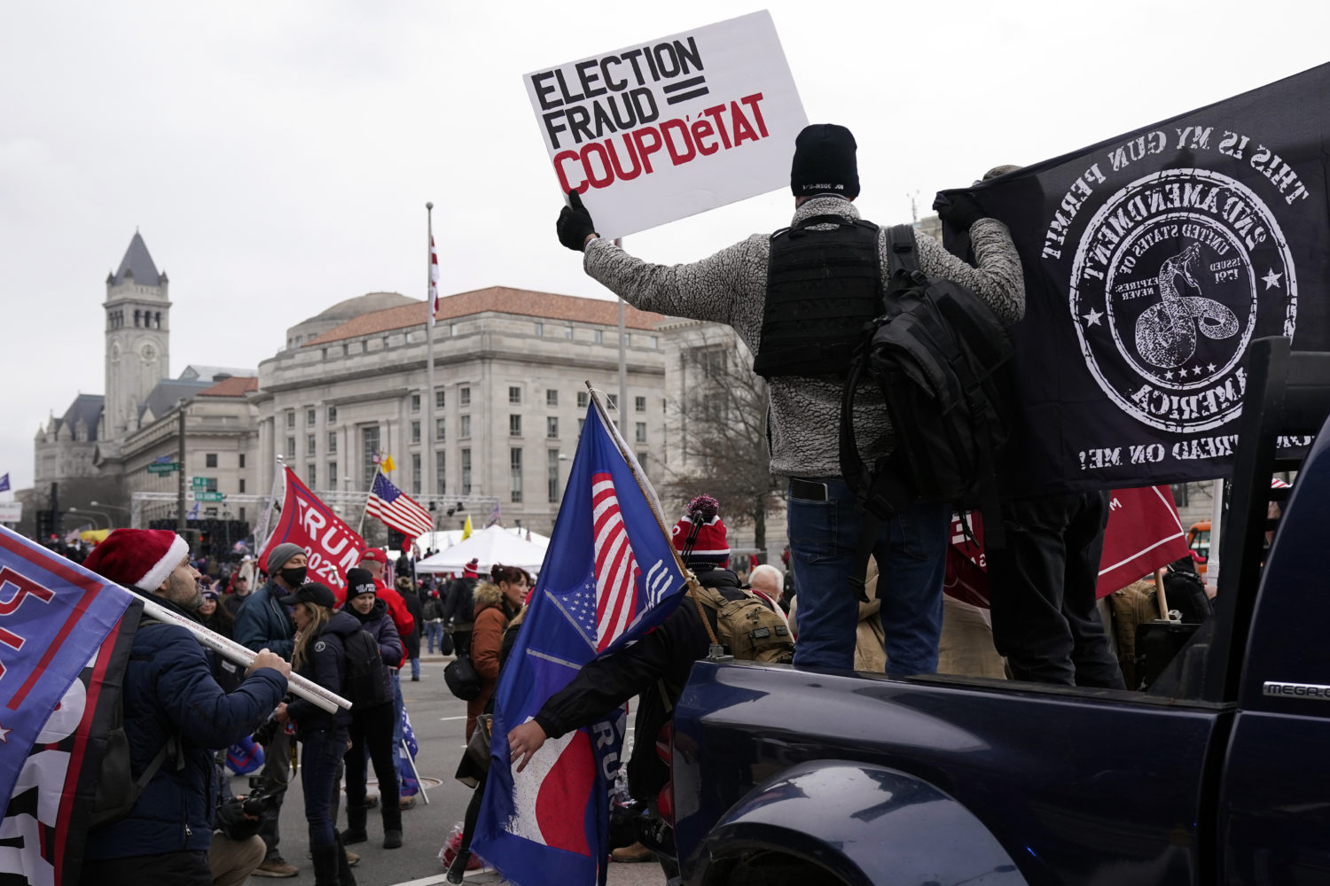 US: 6 arrested as pro-Trump protesters clash with police in Washington