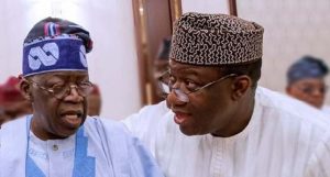 Bola Tinubu (l), Kayode Fayemi (r)