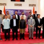 Mr Abhay Thakur, Indian High Commissioner to Nigeria, flanked by some Indian Diasporas in Nigeria on the commemoration of the 2021 Pravasi Bartiya Divas on Saturday in Abuja