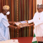 PRESIDENT-BUHARI-RECEIVES-LAGOS-GOV-SANWO-OLU-4A-696×483