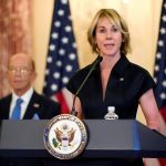 FILE PHOTO: U.S. Ambassador to the United Nations Kelly Craft during a news conference