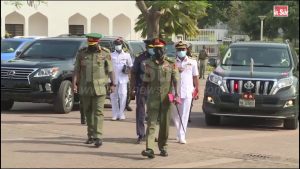 Buhari meets new Service Chiefs [VIDEO]
