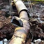 pipeline vandalised.