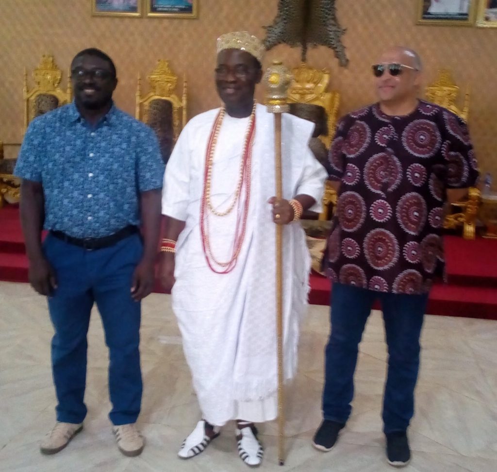 From L-R: The Chief Executive Officer (CEO) of Alluvia Mr Von Kemedi, Igwe Omor, Dr Oranu Chris Chidume and CEO of JOSAN giant rice mill Omor-Umumbo Chief Oliver Okeke
