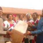 Presentation of band to benefitting school