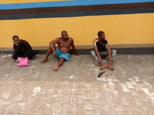 Some of the suspects paraded at 13 Brigade, Calabar