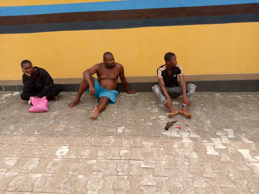 Some of the suspects paraded at 13 Brigade, Calabar