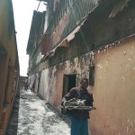 Gymnasium Hall gutted by fire in Kaduna on Monday (Photo by Sola Ojo)
