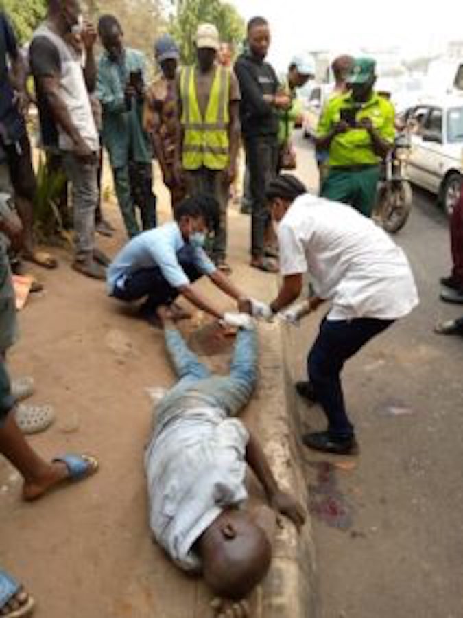Man who attempted suicide at National Bus stop in Ikeja on Saturday in Lagos