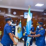 NAF AIr Marshall Abubakar Sadique handed the mantle of leadership to Air Vice Marshal Isiaka Oladayo Amao on Friday, January 29 2021