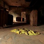 FILE PHOTO: A piece of cloth belonging to one of the students is seen on the ground at the Government Science College in Kagara