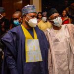 Senator Uba Sani (L), Kaduna Governor Nasir El-Rufai (R)