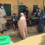 Moderate turnout at PU 015 Kafin Hausa Kudu Primary School, Saturday, March 6, 2021