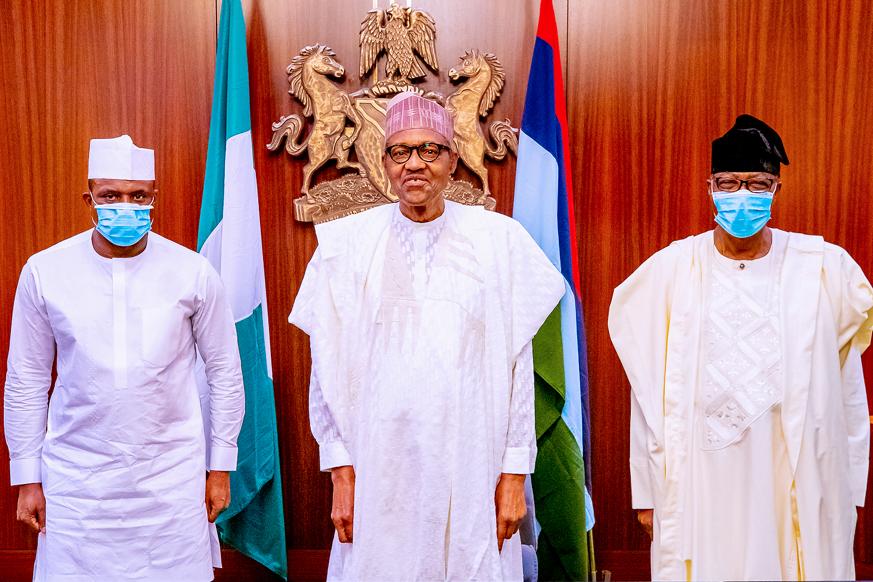 Buhari receives, Bankole, Daniel new APC members in Aso Rock