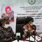 Minister of Women Affairs Dame Pauline Tallen (L)