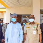 NDLEA Chairman/Chief Executive Brig-Gen Mohamed Buba Marwa (L), NIS Comptroller-General Muhammed Babandede (R)