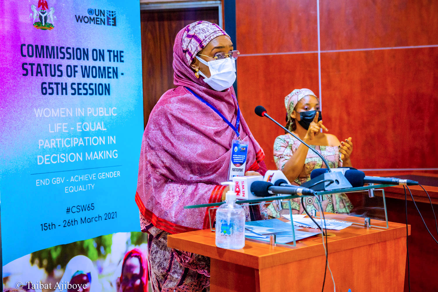 Minister of Humanitarian Affairs, Disaster Management and Social Development, Hajiya Sadiya Farouq