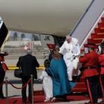 Pope Francis arrives in Baghdad