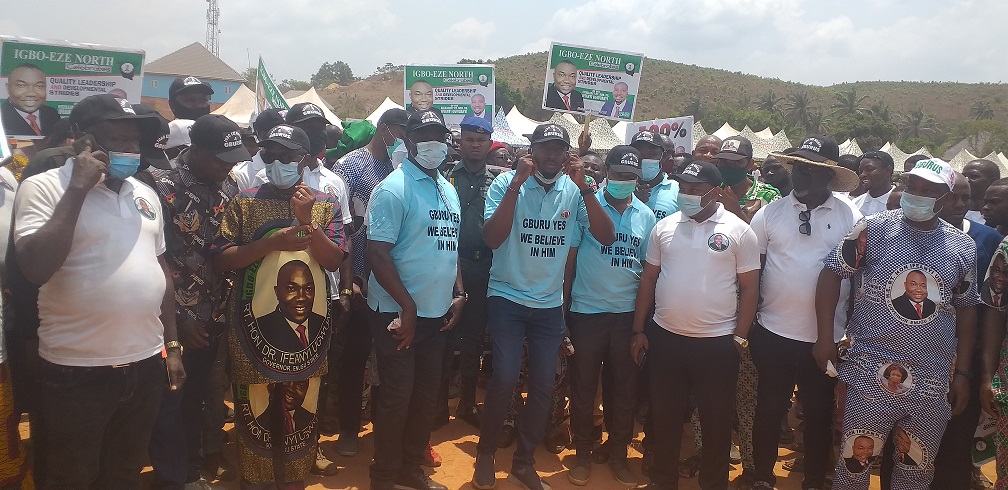 The stakeholders during the rally