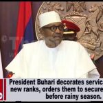 Buhari decorates Service Chiefs with new ranks [VIDEO]