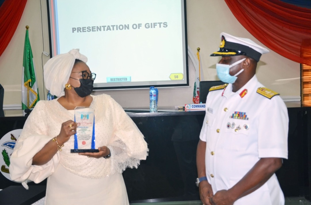 DG, NAPTIP with Commandant of DIC, Cdr. Mike G, Oamen