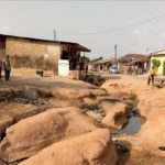 A section of Ring Road in Akim Akim community in Calabar Municipality ravaged by erosion