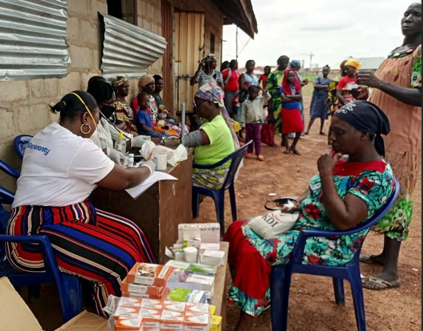 Shared Humanity Foundation medical team rendering medical service at Angwa Zawu, Goni Gora recently