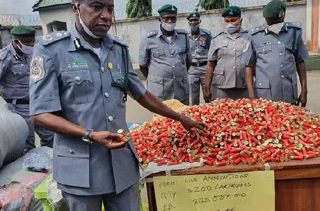 Customs intercepts 5,200 live ammo, cartridges in South-East, South-South