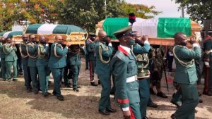 Late COAS, ten other Army, Air Force officers buried in Abuja