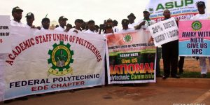 ASUP-Strike-protesters-at-the-Federal-Secretariat-Abuja-on-monday