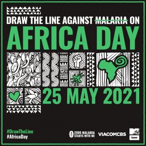 Zero Malaria Starts With Me + Draw The Line logo lockup